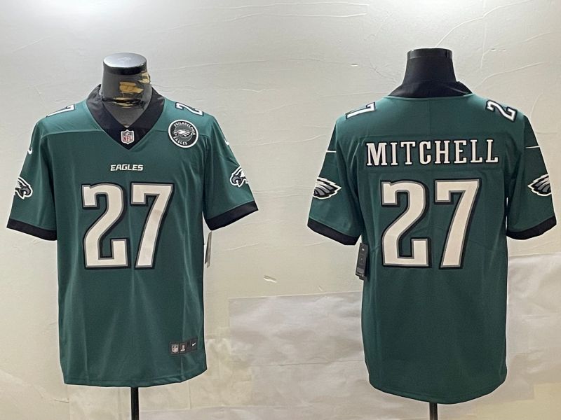 Men Philadelphia Eagles #27 Mitchell Green 2024 Nike Limited NFL Jersey style 2